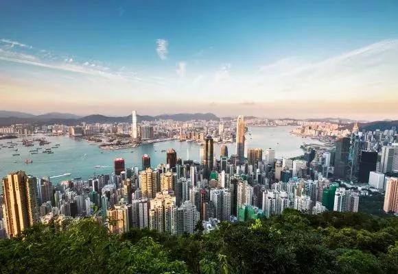 Hong Kong - Luchtfoto uitzicht