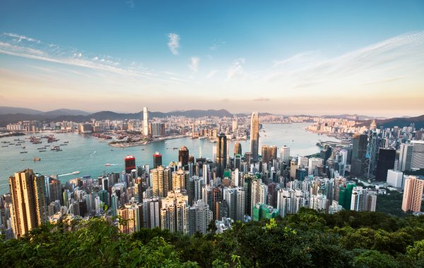 Hong Kong - Luchtfoto uitzicht