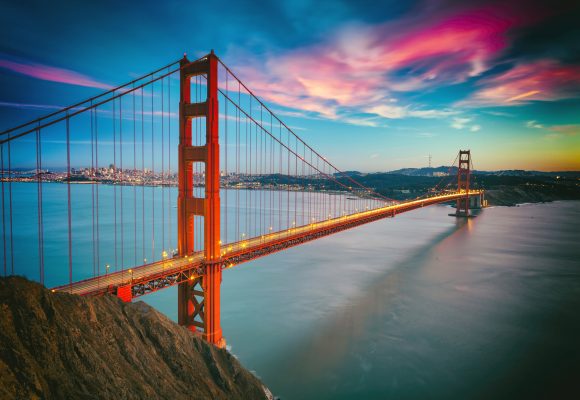 San Francisco en de Golden Gate bridge