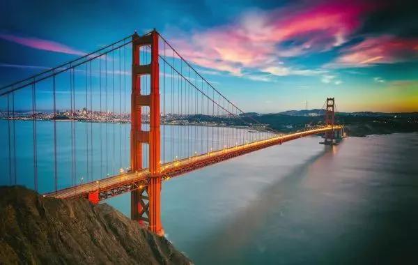 San Francisco en de Golden Gate bridge
