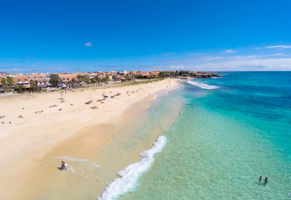 Santa Maria beach in Sal Kaapverdie