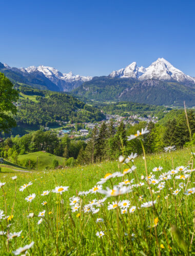 Zwitserland Alpine landschap met houten chalet in de zomer
