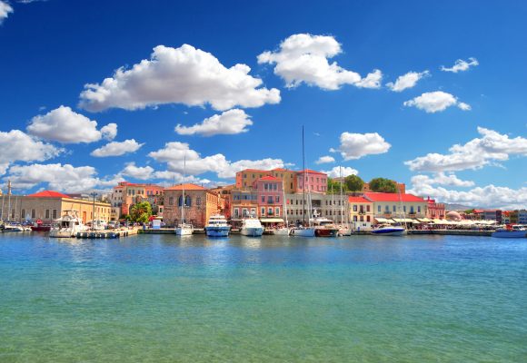 Chania, oude Venetiaanse haven, Kreta, Griekenland
