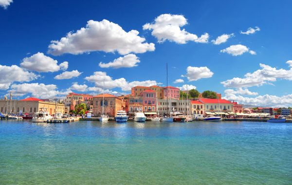 Chania, oude Venetiaanse haven, Kreta, Griekenland