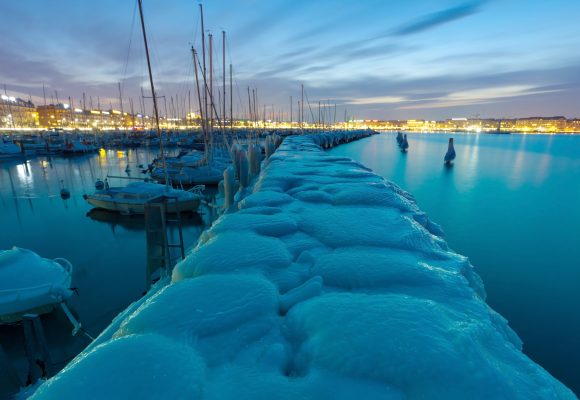 Genève in de sneeuw