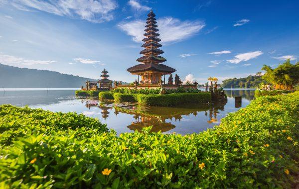 Pura Ulun Danu Bratan, or Pura Beratan Temple, Bali island, Indo