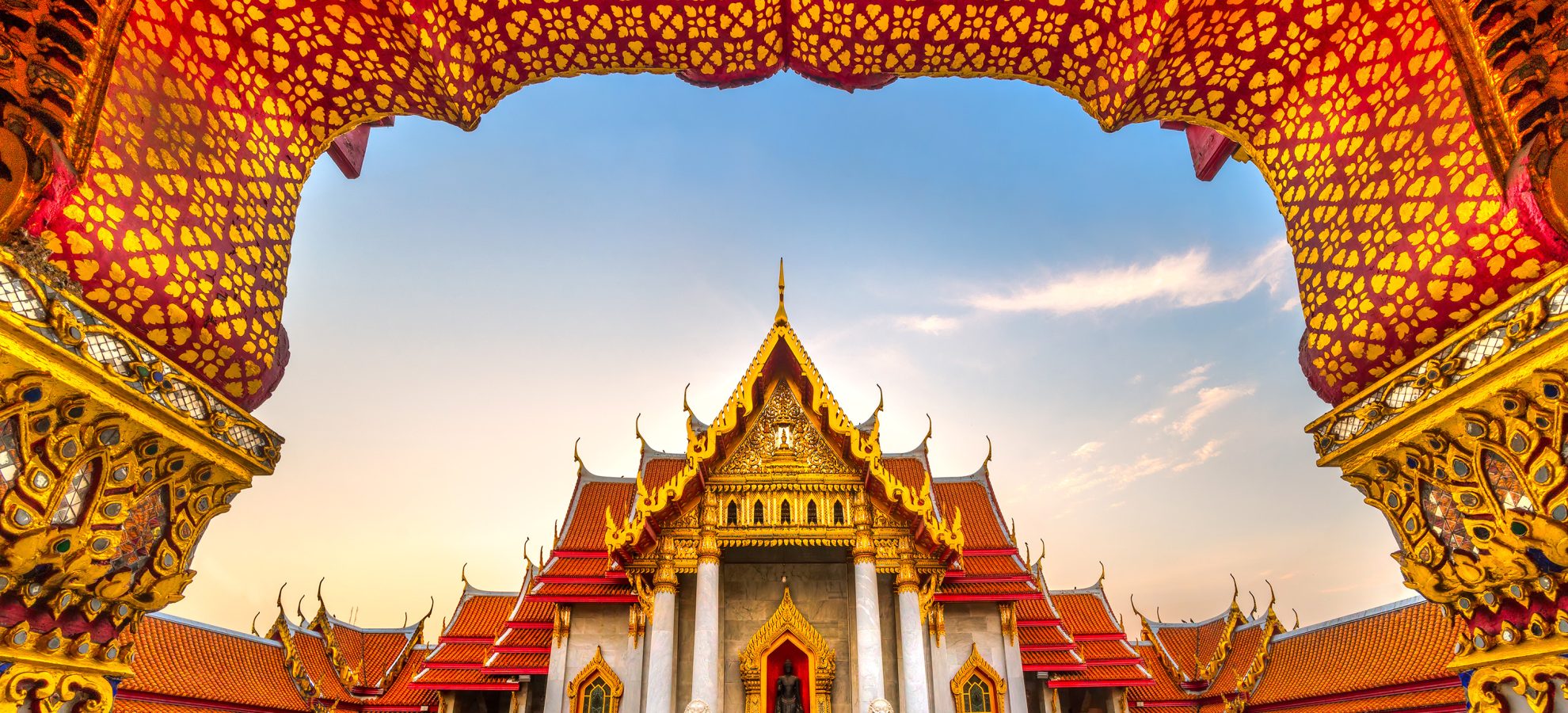 Wat Benchamabophit Dusit wanaram. Bangkok, Thailandia.
