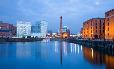 Liverpool England UK Cityscape with the Maritime Museum