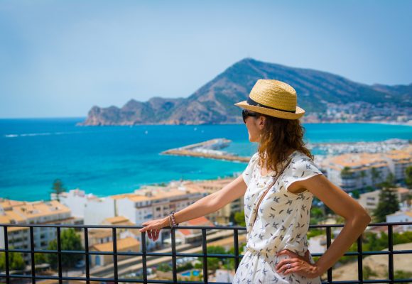 Backpacker in Alicante, Spain
