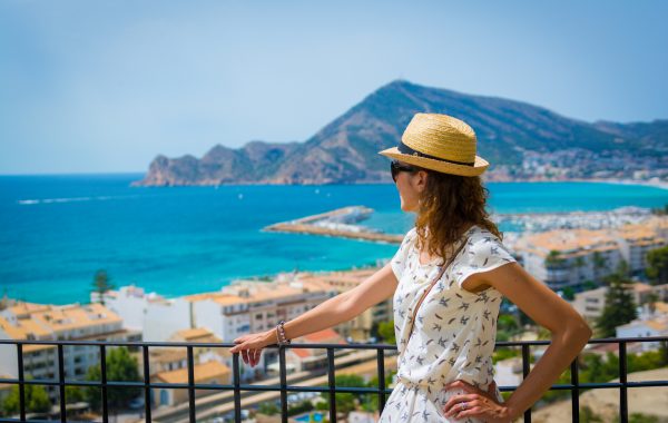 Backpacker in Alicante, Spain