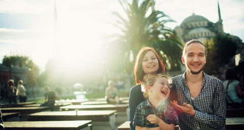 Family in Istanbul, Turkey