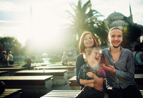 Family in Istanbul, Turkey