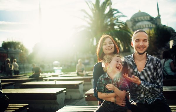 Family in Istanbul, Turkey