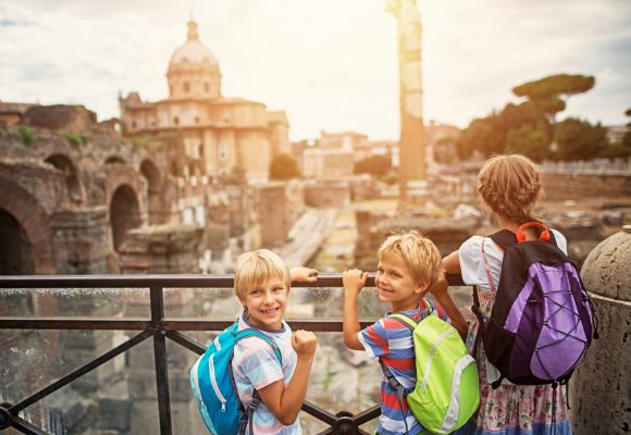 Families in Rome, Italy