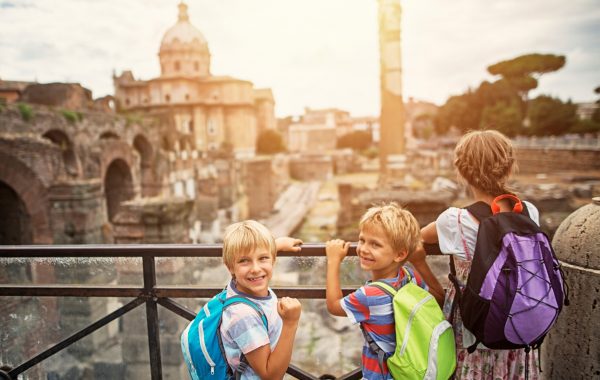 Families in Rome, Italy