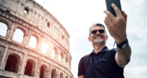 Seniors in Rome, Italy