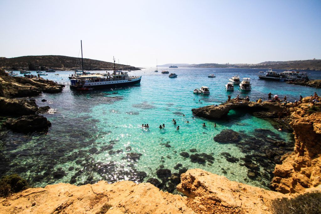 Stranden Europa, Blue Lagoon, Comino Malta