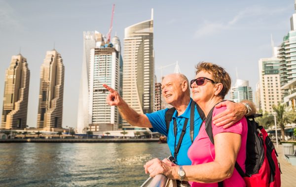 Seniors in Dubai, United Arab Emirates, Middle East