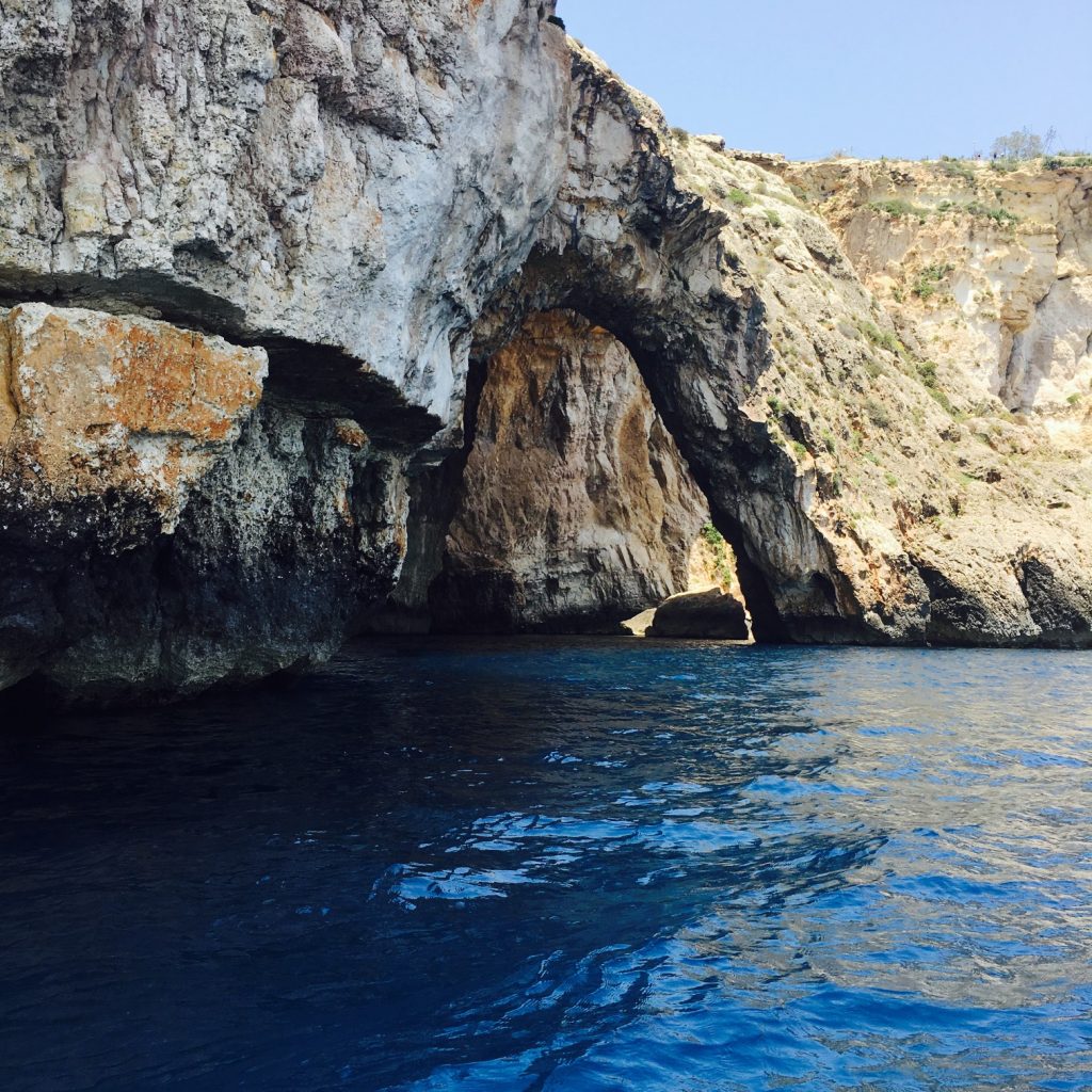 Judith in Malta - Blue Grotto
