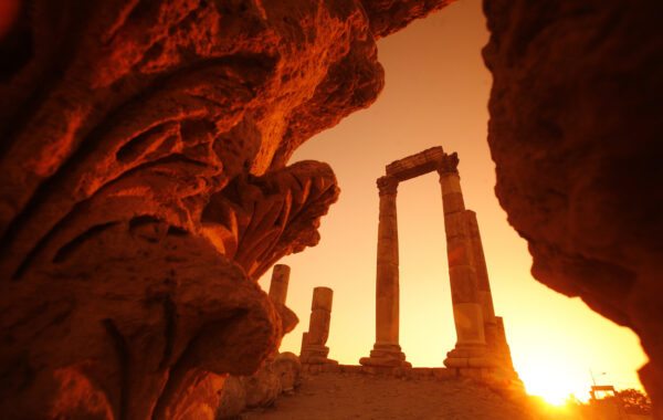 Jabel al Qalah in the City Amman in Jordan in the middle east.