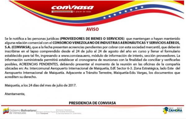 Conviasa - El Placer de Volar