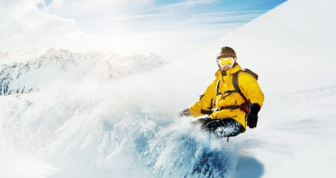 Snowboarding in France