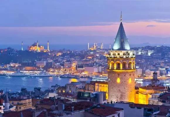 Galata tower and bosphorus in İstanbul Turkey