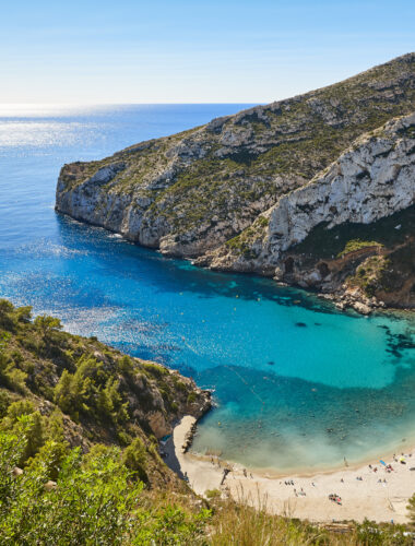 Clear blue water in Alicante