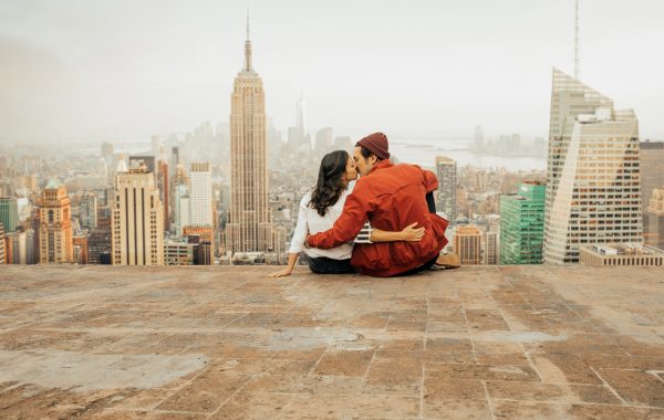 Couple in New York, America