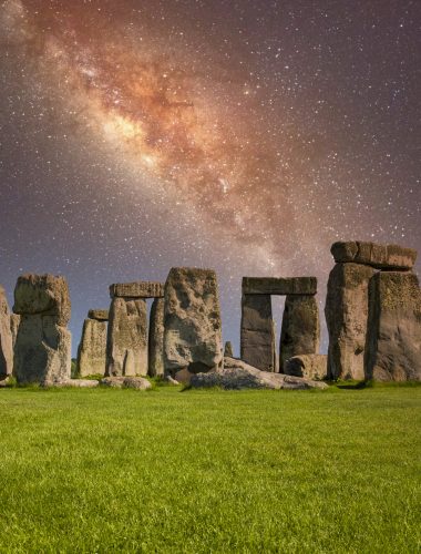 Stonehenge at night, England