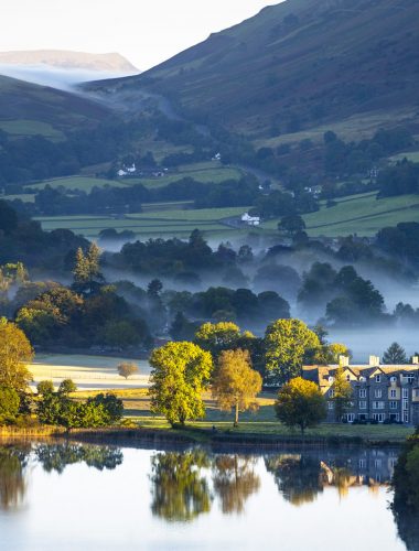 Sunrise in Grasmere, in the English Lake District