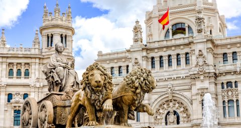 The Plaza de Cibeles, Madrid