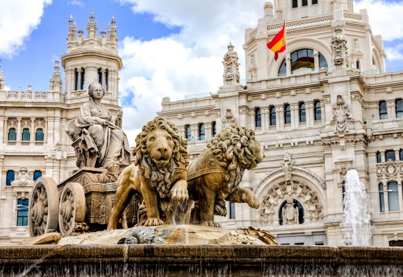 The Plaza de Cibeles, Madrid