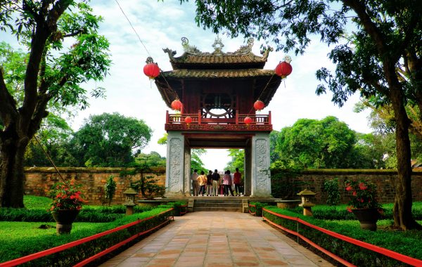 Entrance of the Temple Of Literature (Van Mieu) Hanoi, Vietnam