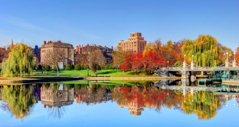 The Boston Public Garden, Massachusetts, United States