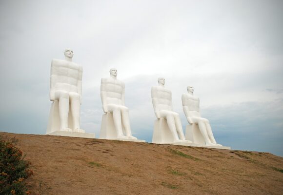 Giant statues at Esbjerg, Denmark