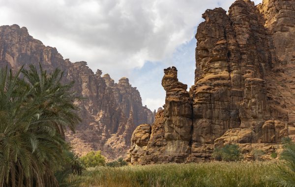 Wadi Al Disah valley views in Tabuk region of western Saudi Arabia