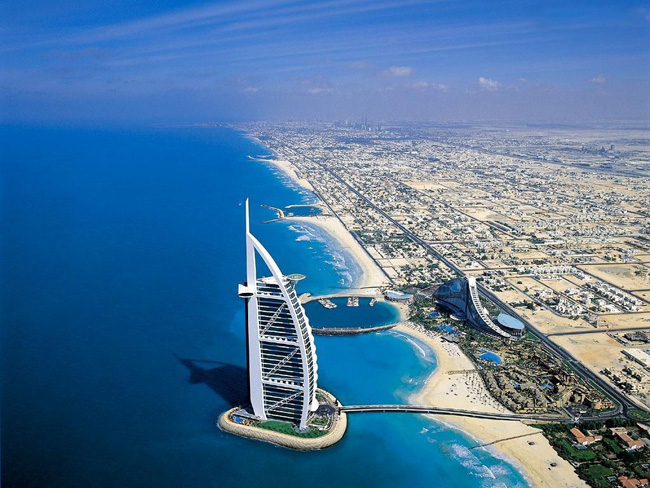 Dubai från ovan. Foto: http://rst.gsfc.nasa.gov