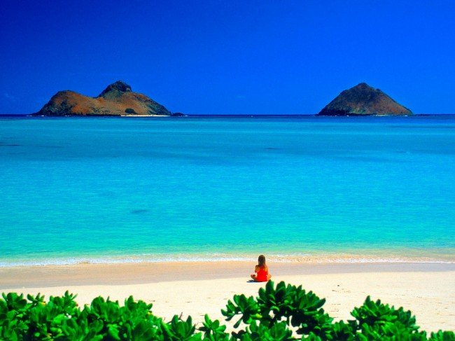 Besök Lanikai Beach Oahu Hawaii - res med flygstolen.se