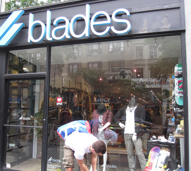 Blades i New York - Här hyr du inlines. Foto: Privat