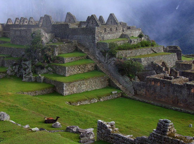 Machu Picchu i Peru.
