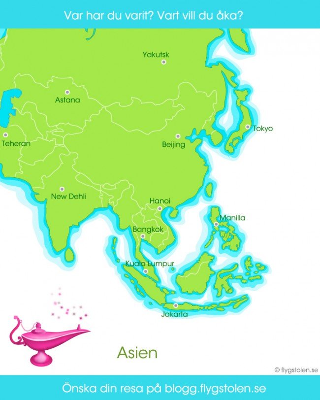 Önska en resa hos Flygstolen.se - Asien
