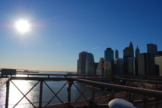 Lower Manhattan från Brooklyn Bridge. Foto: privat