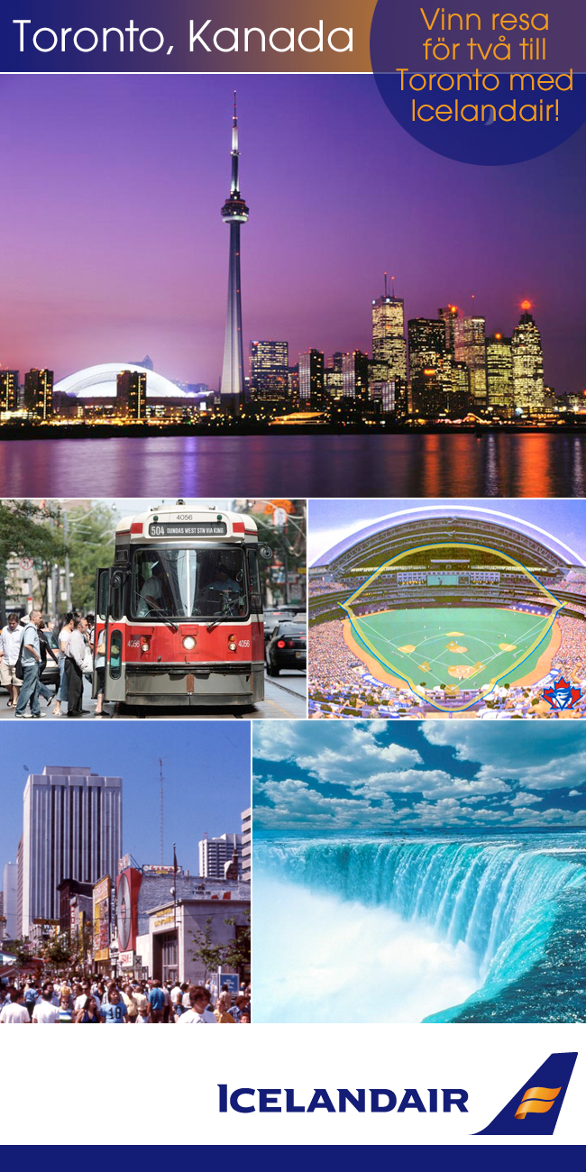 Vinn resa till Toronto hos Flygstolen.se