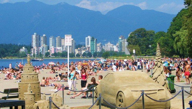 Vancouver i Kanada bjuder på både storstad och beach. Foto: Zensan 