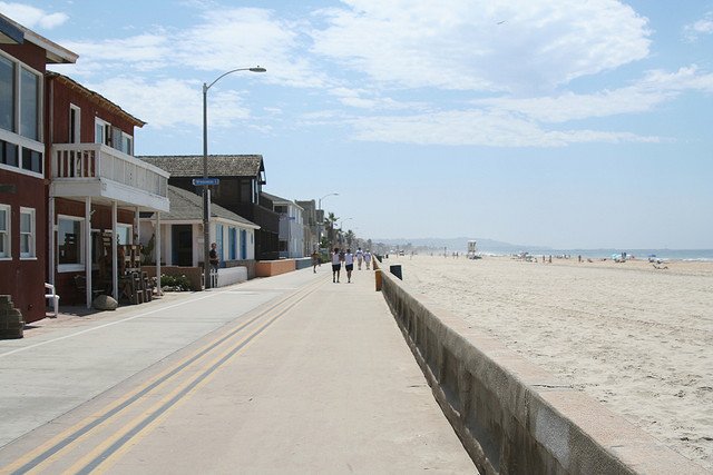 bild på san diegos strand