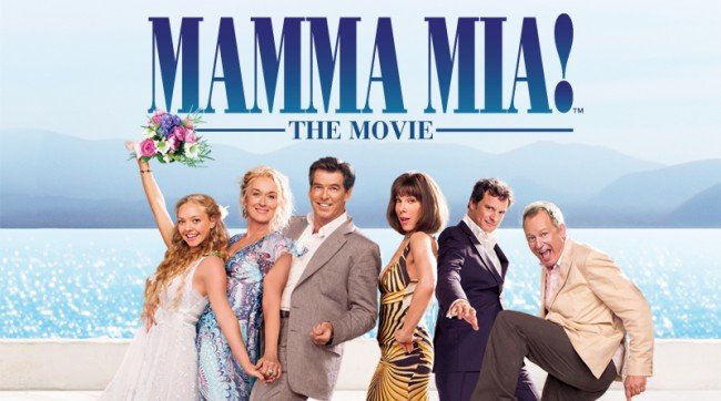 Bild från filmen Mamma Mia som är inspelad i Grekland