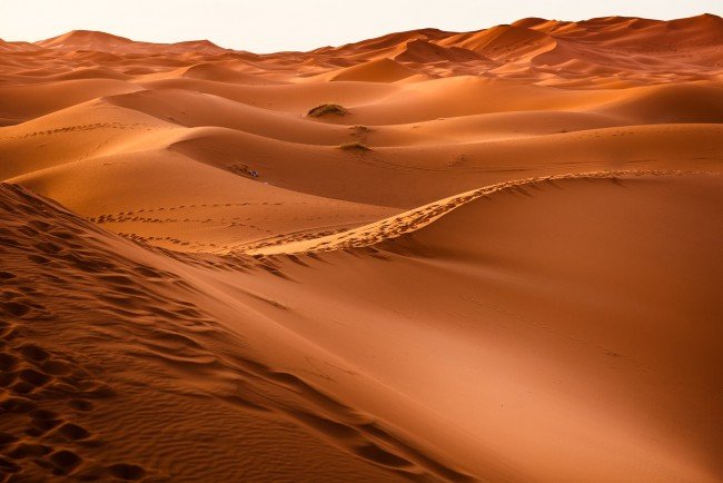 Bild på öken i Marocko