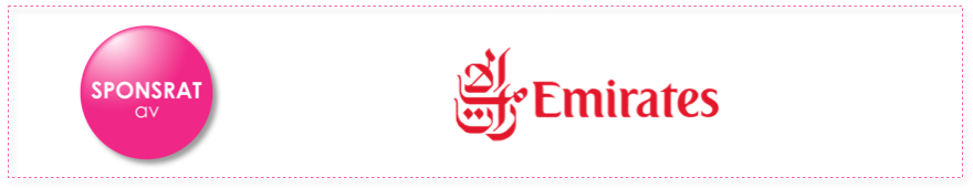 Bild på sponsring med Emirates