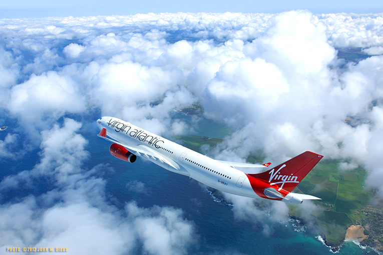 Bild på Virgin Atlantic A330-plan